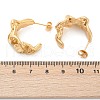 Ion Plating(IP) 304 Stainless Steel Twist Stud Earrings EJEW-K244-36G-4