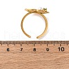 304 Stainless Steel Adjustable Cuff Rings for Women RJEW-B126-05G-01-5