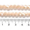 Electroplate Opaque Glass Beads Strands EGLA-A035-P6mm-A05-4