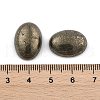Oval Natural Pyrite Cabochons G-I125-10-18x13mm-01-3