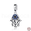 925 Sterling Silver European Dangle Charms STER-FF0009-19AS-03-3