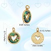 Real 18K Gold Plated Brass Pendants FIND-SZ0002-54B-7