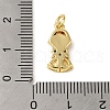 Brass Micro Pave Colorful Cubic Zirconia Glass Pendants X-KK-R162-026H-G-3