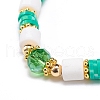 Handmade Polymer Clay Stretch Bracelet Sets BJEW-JB08766-2