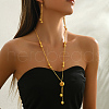 Middle Eastern Style Brass & Iron Lantern Tassel Necklaces & Earrings Set for Women CV0737-2-2