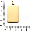 Tarot 304 Stainless Steel Enamel Pendants STAS-M119-07D-G-2