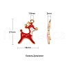 10Pcs 5 Colors Alloy Enamel Pendants ENAM-YW0002-08-3
