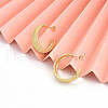 Brass Stud Earrings KK-T074-46G-1