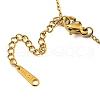 201 Stainless Steel Yoga Human Pendant Necklace with Cable Chains NJEW-Q317-16G-3