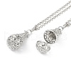 Brass Pendant Necklaces NJEW-G089-01P-1