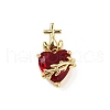 Brass Glass Pendants KK-R226-03G-01-1