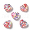 Transparent Resin Pendants X-RESI-D055-087P-1