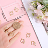 Beebeecraft Brass Cubic Zirconia Pendant KK-BBC0009-88-3