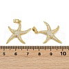 Brass Micro Pave Cubic Zirconia Pendants KK-C093-17C-G-3