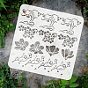 PET Hollow Out Drawing Painting Stencils DIY-WH0391-0478-3