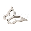 Non-Tarnish 201 Stainless Steel Pendants STAS-B049-15P-2