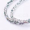 Electroplate Glass Faceted Rondelle Beads Strands EGLA-D020-3x2mm-15-3