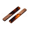 Transparent Resin & Walnut Wood Big Pendants RESI-N025-034-C02-3