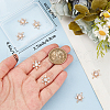 Beebeecraft 10Pcs Brass Micro Pave Clear Cubic Zirconia Connector Charms ZIRC-BBC0002-86A-3