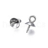 304 Stainless Steel Cup Peg Bails Pendants STAS-S057-59A-P-3