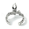 Deer Alloy Open Rings for Women RJEW-K275-44AS-3