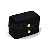 Mini Rectangle Velvet Ring Storage Boxes with Snap Buttons CON-Z009-02B-2