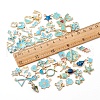 Alloy Enamel Pendants ENAM-YW0001-19-4