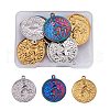 15Pcs 3 Colors 304 Stainless Steel Pendants STAS-SZ0002-83-1