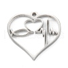 Non-Tarnish 304 Stainless Steel Pendants STAS-G251-08P-2