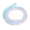 Transparent Painted Glass Beads Strands X1-DGLA-A034-T3mm-A22-5