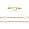 Ion Plating(IP) 304 Stainless Steel Heart Link Cable Chains STAS-P254-16G-2