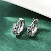 Brass Micro Pave Colorful Cubic Zirconia Hoop Earrings EJEW-S277-09P-B-1