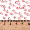 6/0 Inside Colours Transparent Glass Seed Beads X1-SEED-T007-07H-4