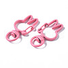 Spray Painted Eco-Friendly Alloy Swivel Snap Hooks Clasps PALLOY-T080-12J-NR-3