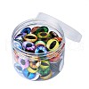 Eye Printed Glass Cabochons GGLA-BT0001-01-4