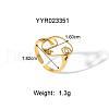 304 Stainless Steel Cuff Rings for Women HY5627-4-1