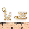 Brass Micro Pave Clear Cubic Zirconia Charms KK-ZX025-07M-3