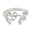 Non-Tarnish 304 Stainless Steel Yoga & Infinity Adjustable Ring for Women RJEW-M149-19P-1