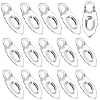 SUNNYCLUE 30Pcs Brass Glue-on Flat Pad Bails KK-SC0005-43-1