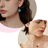 FIBLOOM 15Pcs 15 Styles Heart Gemstone Pendants G-FI0001-34-6