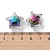 UV Plating Rainbow Iridescent Acrylic Beads X-OACR-H112-20B-3