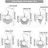CHGCRAFT DIY Geometry Dangle Earring Making Kits FIND-CA0004-70-2