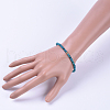 Natural Apatite Stretch Bracelets BJEW-JB04556-02-3