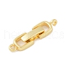 Rack Plating Brass Fold Over Clasps KK-A224-25A-G-1