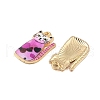 Rack Plating Alloy Pendants FIND-C059-03G-07-2