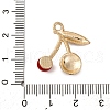 Cherry Alloy Pendants PALLOY-S051-01G-G-3