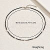 Vintage European-style Faceted Round Glass Beaded Necklaces for Women XV6526-2-1