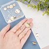 ARRICRAFT 18pcs 9 style Brass Stud Findings KK-AR0002-66-4