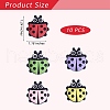 10Pcs 5 Colors Silicone Focal Beads JX773A-2