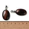 Dyed Natural Red Tiger Eye Pendants G-Z055-03P-20-3